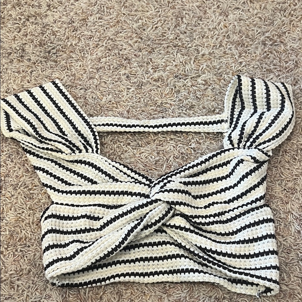 Striped Knit Women's Top